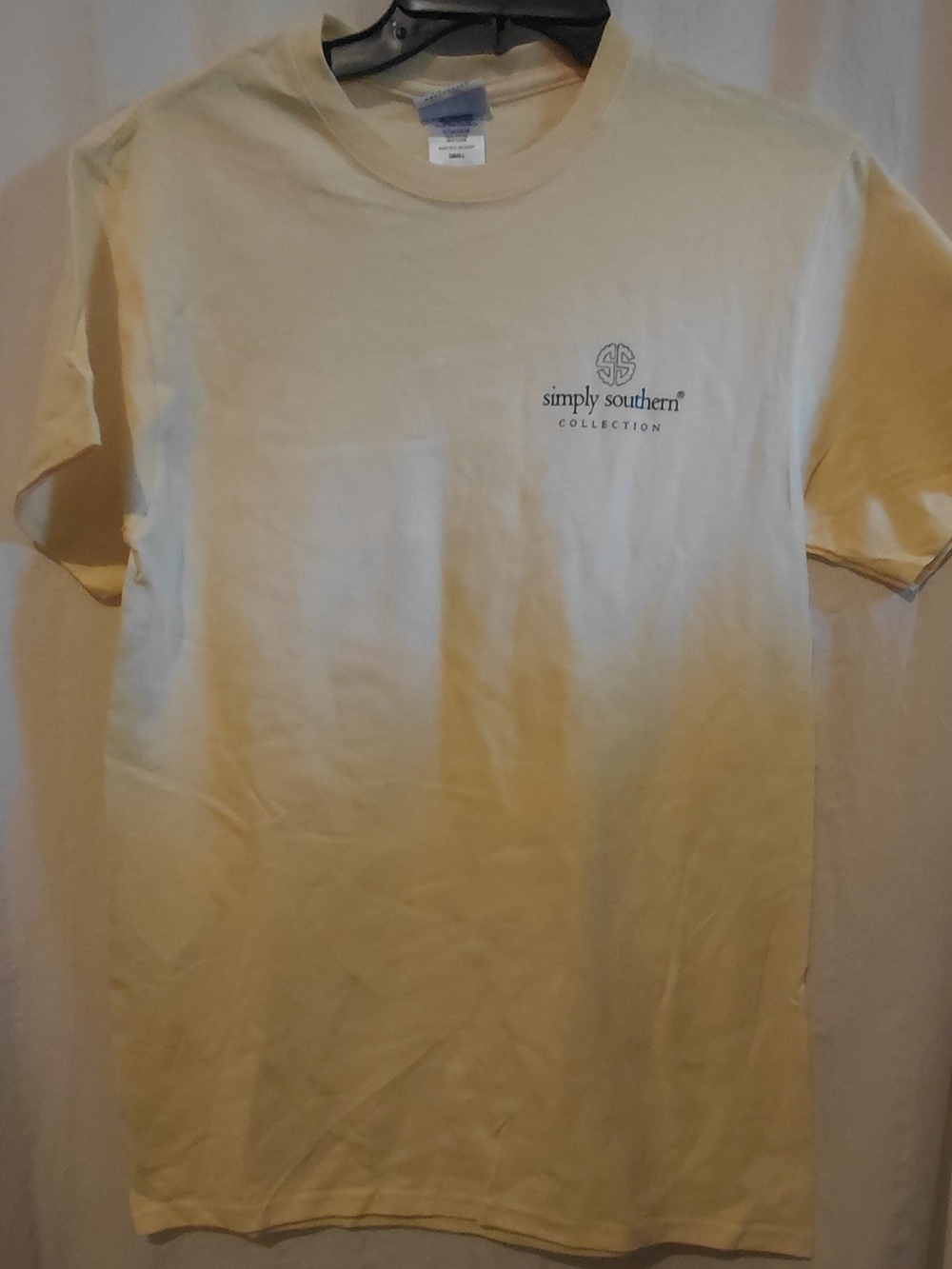 Simply Southern Pale Yellow Short Sleeve Logo Tee